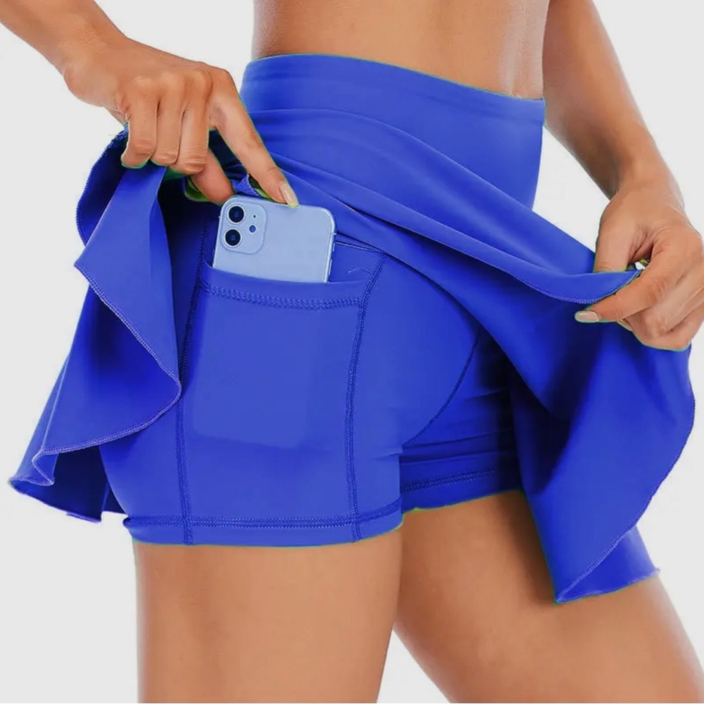 One Sport Culottes Athletic Tennis Skort Skirt Combo All In One Set